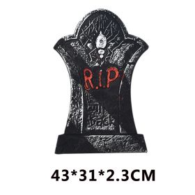 Halloween Ghost Festival Decoration Tombstone Haunted House Bar Set Foam Tombstone Decoration (Option: M12)