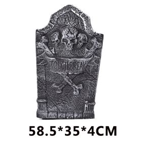 Halloween Ghost Festival Decoration Tombstone Haunted House Bar Set Foam Tombstone Decoration (Option: M34)