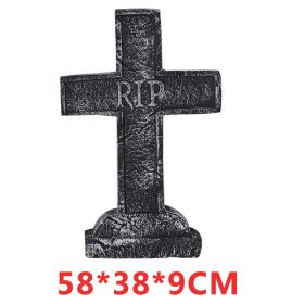 Halloween Ghost Festival Decoration Tombstone Haunted House Bar Set Foam Tombstone Decoration (Option: M22)